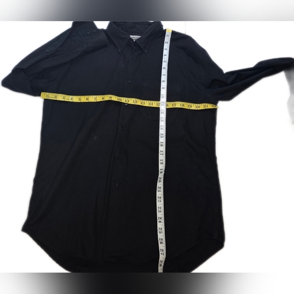 Naked And Famous Long Sleeve,  Button Down Black Cotton Shirt XL - Picture 3 of 9